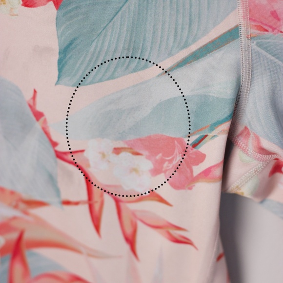 Old Navy Active leggings -  Kids Size 14/ XL - Pink melange with netting detail - Picture 9 of 9